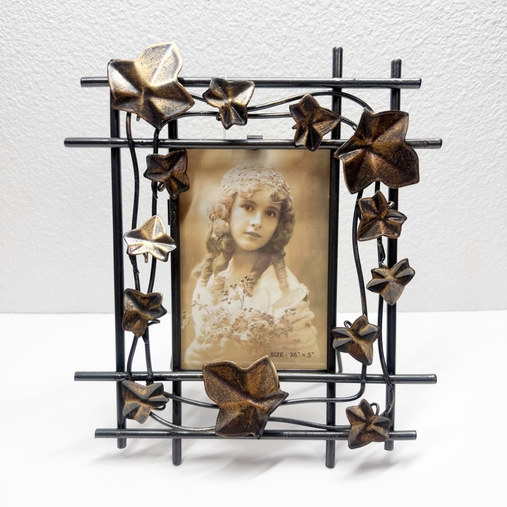 NEW Vintage 90s Y2K Hermitage Pottery Ivy Metal Frame